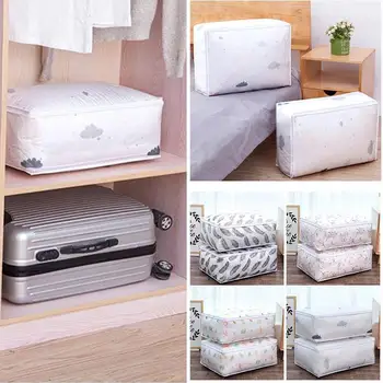 

PEVA Storage Bags Wardrobe Bag Portable Economic Quilt Clothes Family Save Space Luggage Bag Home Bed Blanket Organiser