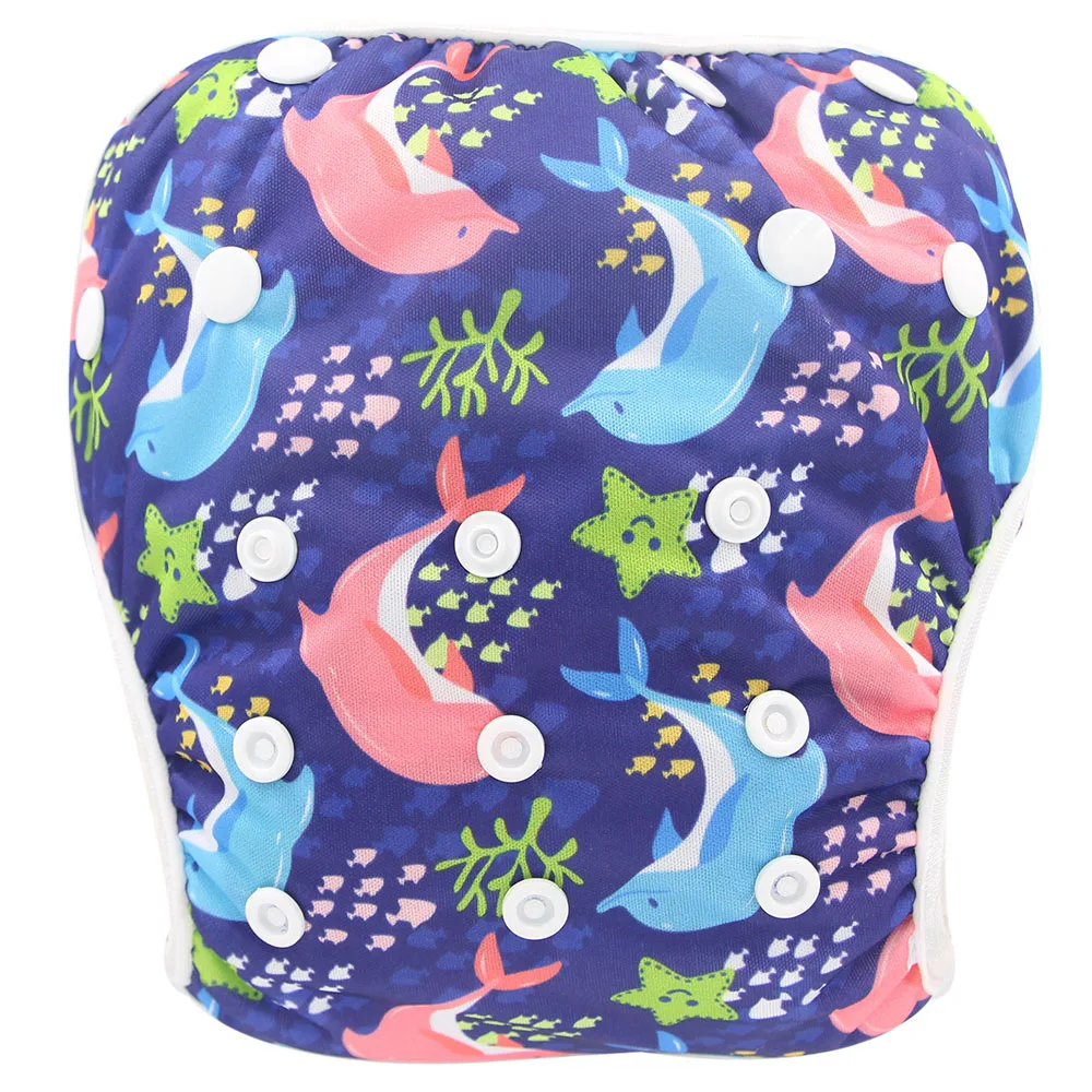 Reusable Baby Swim Diapers Animals Print Fraldas Adjustable Diaper Swim reusable-baby-swim-diapers-animals-print-fraldas-adjustable-diaper-swim