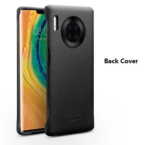 QIALINO Luxury Genuine Leather Phone Case for Huawei P30/P40 Pro Ultra Slim Smart View Wake Sleep Up Cover for Huawei Mate30 Pro huawei silicone case Cases For Huawei