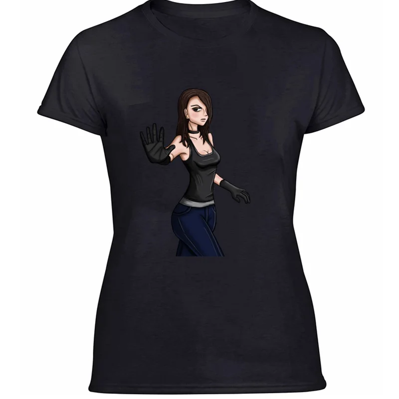 

New Arrival Fitted Gothic Girl Design Tshirt For Womens Classical Cool Leisure Adult T Shirts Classic Clothes Camisetas