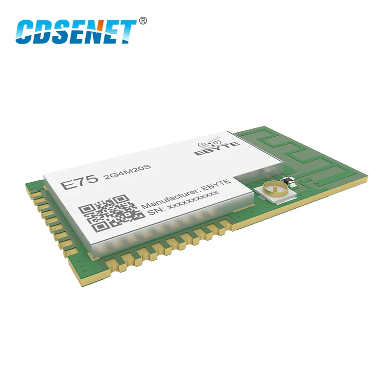 JN5168 Zigbee 2,4 ГГц 100 мВт беспроводной передатчик приемник CDSENET E75-2G4M20S SMD 20dBm PCB IPEX 2,4 ГГц радиочастотный приемопередатчик
