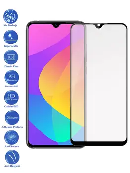 

Protector de Pantalla para Xiaomi MI A3 Negro Completo Cristal Templado Curvo