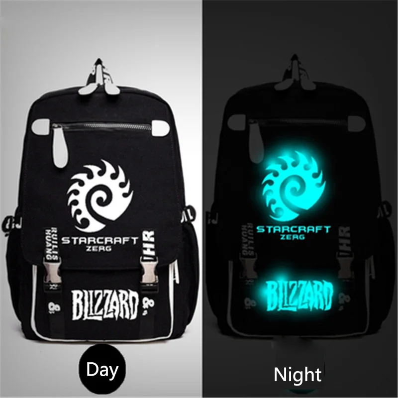 Горячая Распродажа StarCraft Zerg Mochila светящаяся сумка для ноутбука с принтом школьный рюкзак для девочек мальчиков подростков модный стиль - Цвет: Style-2