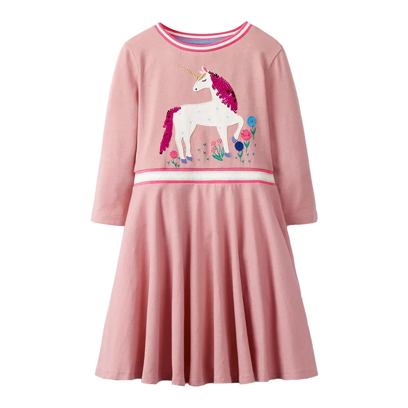 11592 same picture SAILEROAD Cloud Rainbow Print for Kids Dress Autumn Winter Princess Party Tutu Dress Girls Dress Sequins Children's Vestidos - Цвет: 11592 same picture