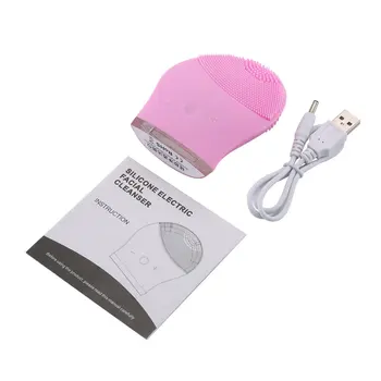 

Electric Silicone Cleansing Instrument Cute Ultrasonic Wash Instrument Pore Cleaner Blackhead Removal Wash Brush