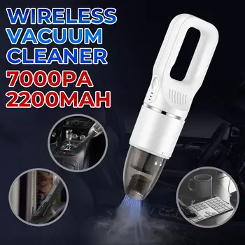

6000Pa Cordless Car Vacuum Cleaner Handled Vacuum Cyclonic Suction Cleaner Portable Wet and Dry Use for Car Home