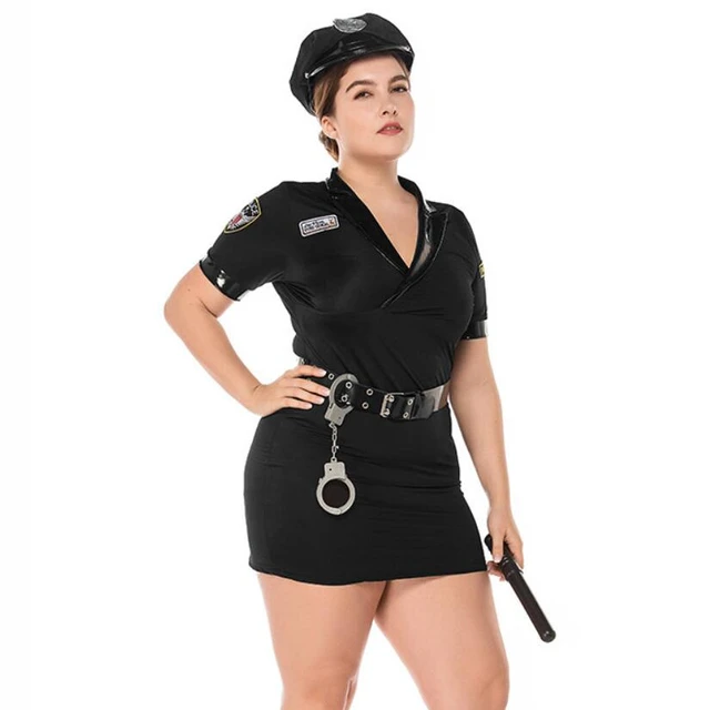 Déguisement policière sexy deluxe grande taille femme