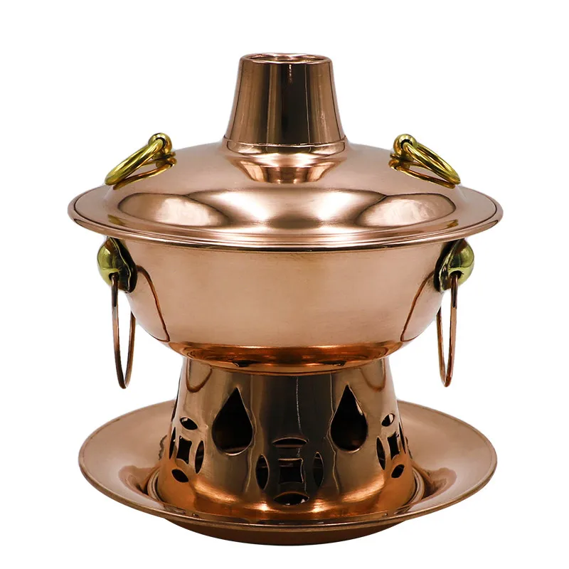 

Chinese Hot Pot Alcohol Stove Hotpot Small Hot Pot Copper Hot Pot Alcohol Copper Pure Copper hotpot pot pots for cooking