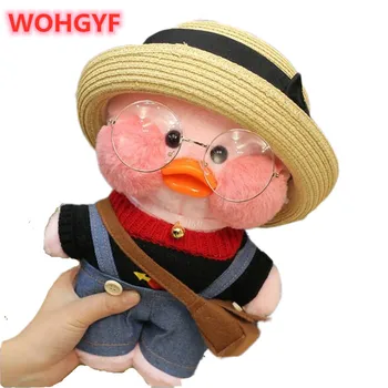 

30cm Kawaii LaLafanfan Cafe Duck Plush Toy Cartoon Cute Duck Stuffed Doll Soft Animal Dolls Kids Toys Birthday Gift for Children