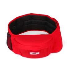 Для детей 0-18 месяцев Рюкзак Кенгуру hipseat для младенцев с карман на молнии Регулируемый ремень широкая табуретка Дизайн Рюкзаки-кенгуру для младенцев, детей ясельного возраста Хипсит(пояс для ношения ребенка) красный