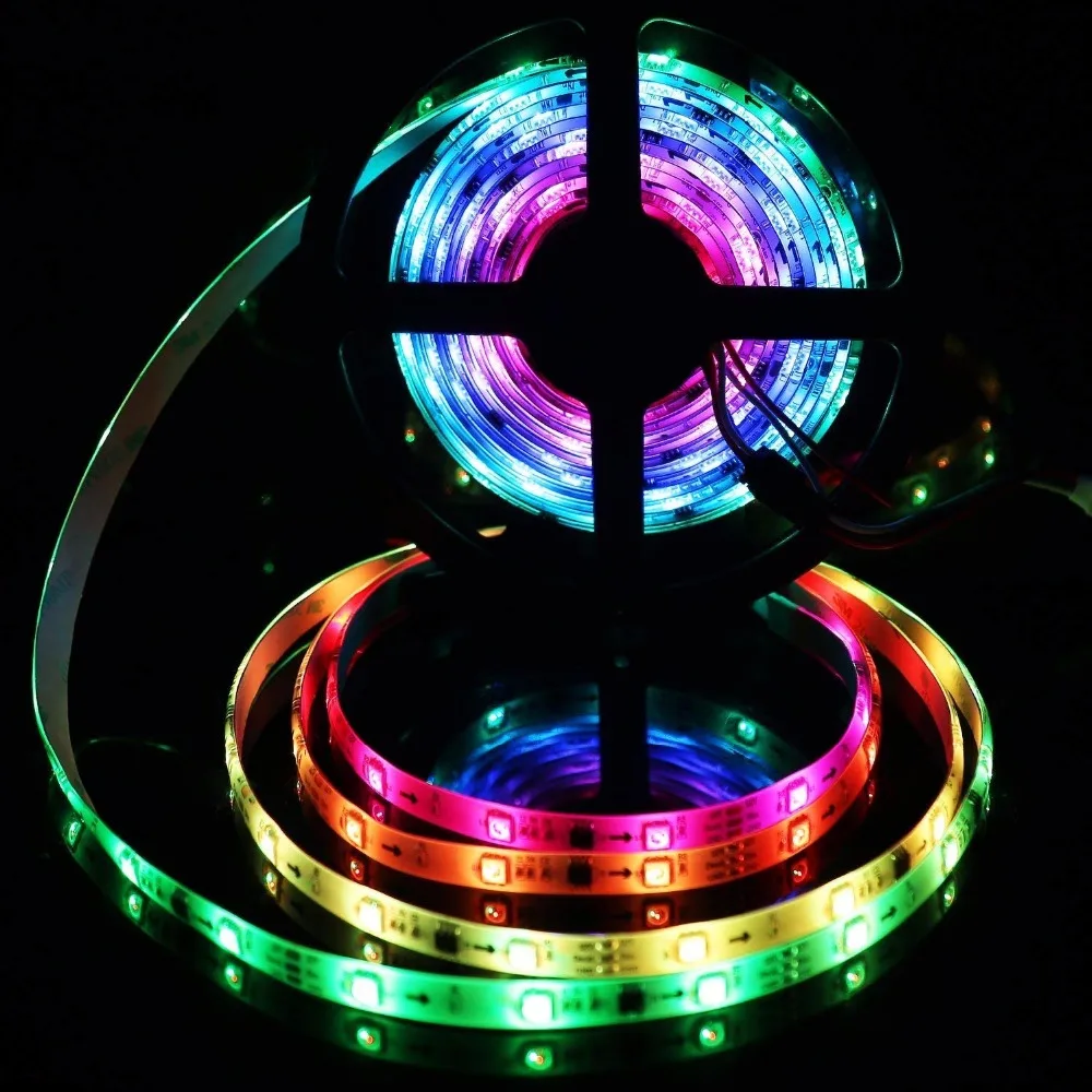 LED Strip Lights, WS2811 5m 5050 RGB Waterproof Magic Dream Light Flexible LED Tape Lighting for TV Backlight Home