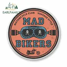 EARLFAMILY 13cm x 13cm for Biker Logo Funny Car Stickers Waterproof Anime Sunscreen Vinyl JDM RV VAN DIY Fine Decal Accessories