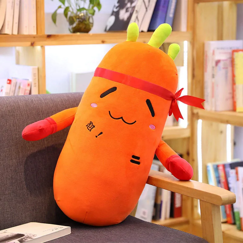 New 4 Styles Cartoon Carrot Boxer Plush toy Cute Creative Vegetable Carrot Pillow Dolls Stuffed Soft Toys for Children Gift - Цвет: cute