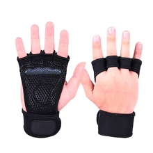 Мужские и женские перчатки для бодибилдинга, тяжелой атлетики, тренажерного зала, нескользящие перчатки для гантелей, фитнеса, спорта, кроссфита, тренировки, перчатки