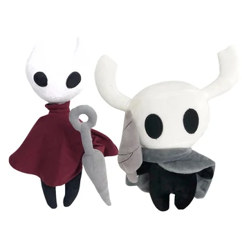

2pcs 30cm New Arrive Cute Scary Hollow Knight Anime Plush Toys Figure Ghost Stuffed Animals Doll Kid Toys Children Birthday Gift