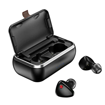

3D Stereo Noise Cancelling Gaming Portable Dual Microphone Bluetooth Headset with Charging Case Sports Wireless TWS 5.0 Mini HD