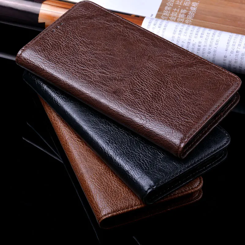 Luxury Wallet Leather case for motorola moto One Action Power Macro Vision Zoom One Pro X play X4 Z Force Z2 Z3 Z4 No magnet