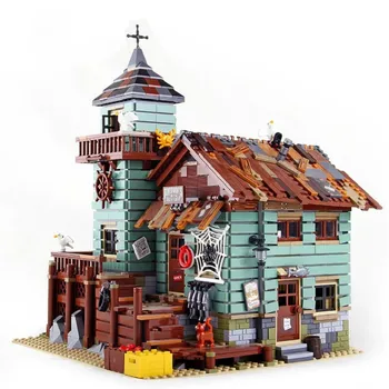 

16050 Creator Ideas City Series Seaside Old Fishing Shop Building Block Bricks Toys for Children Lepinblock 21310 Movie