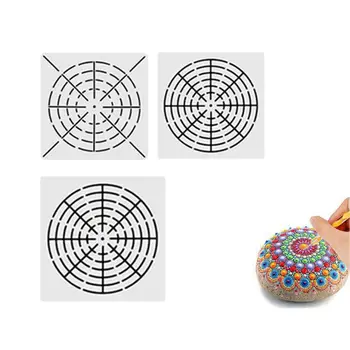 

2020 New 33pcs Mandala Dotted Tool Set for Painting Rock Stones Stencil Stick Drawing Pen