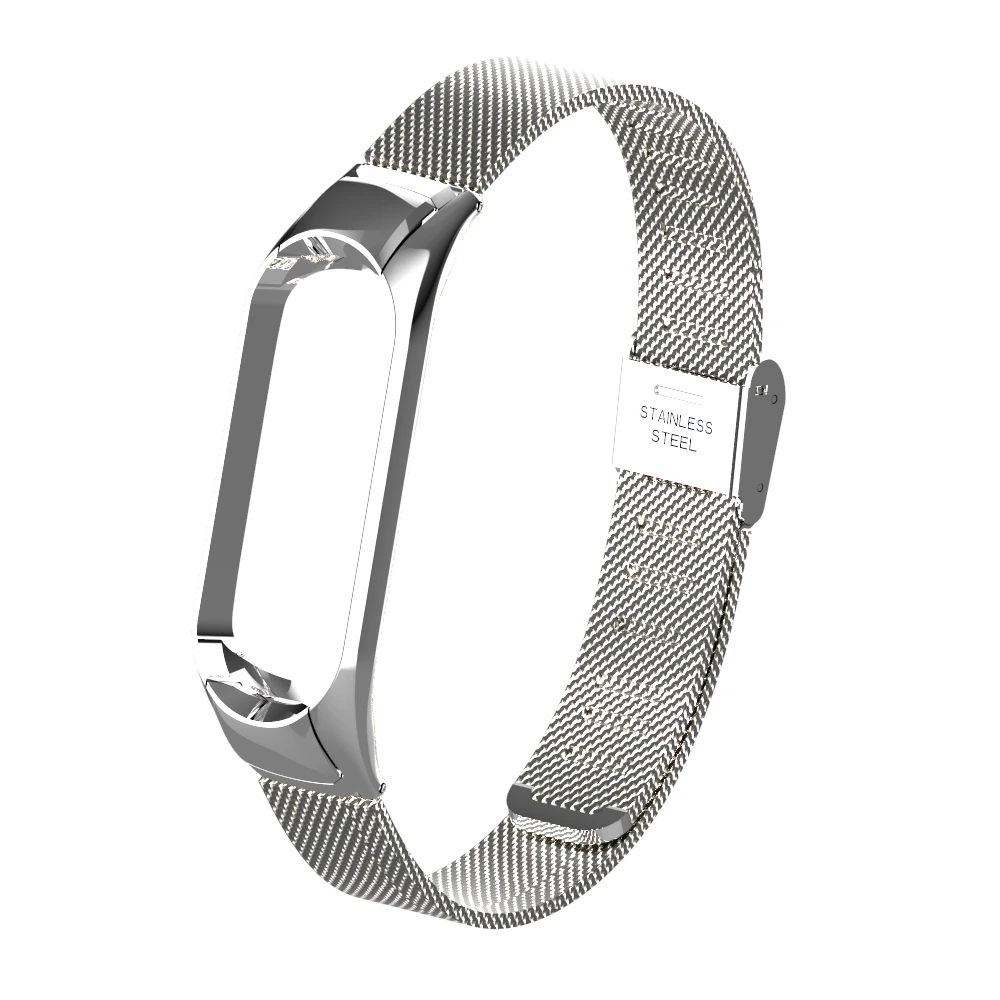 Металлический ремешок для mi band 3 4 Смарт часы нержавеющая стальные браслеты для Xiaomi mi группа 4 NFC глобальной браслет Мода для mi band 3