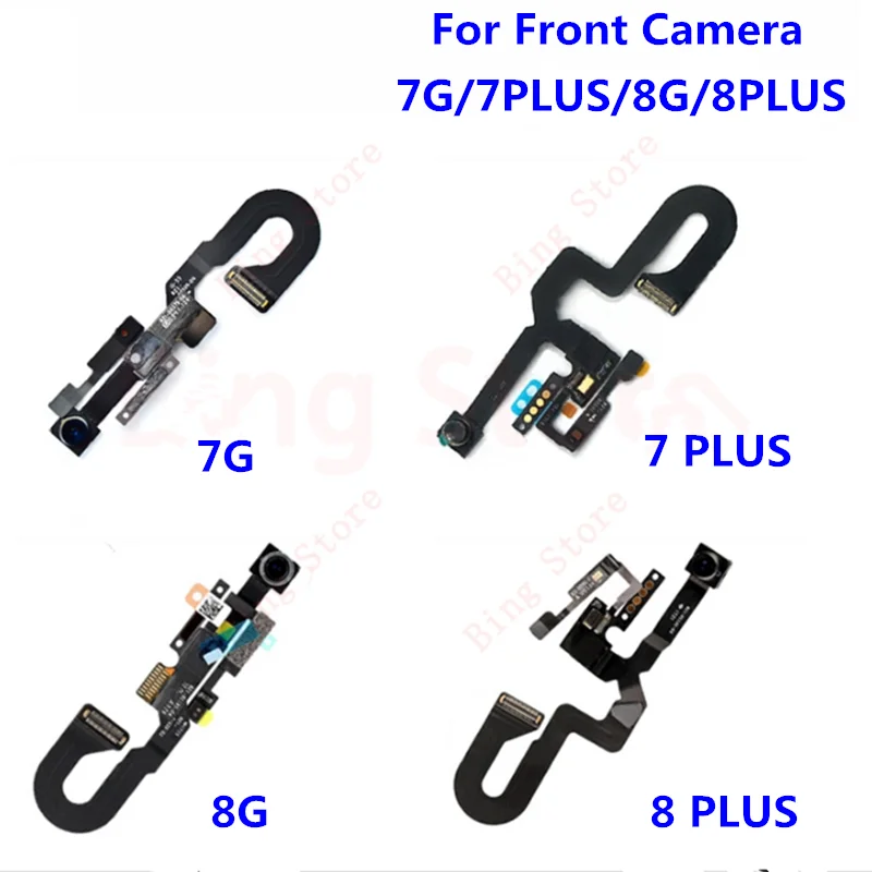 

Small Front Camera For iPhone X XS Max XR 7 Plus 8 Plus 4.7'' 5.5'' Sensor Light Proximity Flex Cable Facing Cam Replacemen