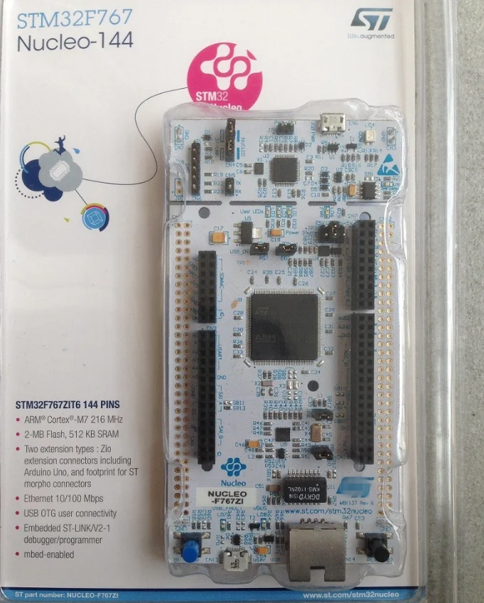 

1PCS NUCLEO-F767ZI STM32F767ZI Development board Free Shipping