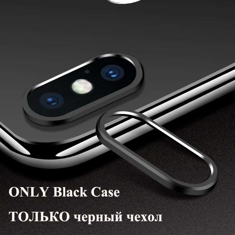 Black Защитное металлическое кольцо для камеры Xiaomi Redmi Note 7 Note7 Pro стекло для камеры Redmi Note 7 Pro Защита объектива камеры закаленное стекло - Цвет: Black