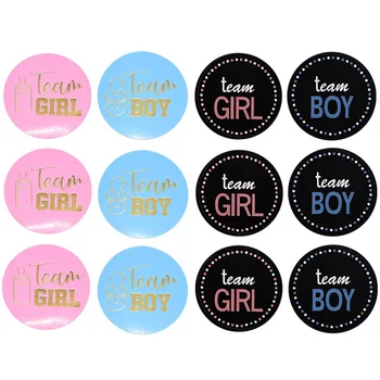 

24/48pcs Team Boy Team Girl Stickers Boy or Girl Vote Gift Bag Sticker Baby Shower Decoration for Gender Reveal Party Supplies