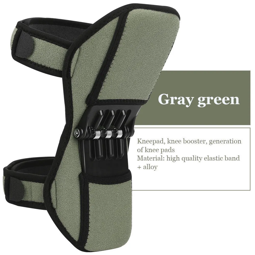 grayish green Наколенник дышащий прочный сплав черный подъем суставная защита Фитнес Спорт Поддержка Pad силиконовый мягкий наколенник рукав - Цвет: grayish green