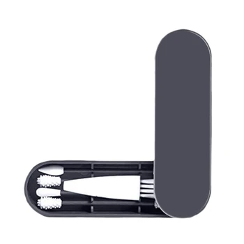 

4Pcs/Box Reusable Cotton Swab Ear Cleaning Silicone Washable Cosmetic Buds Swabs for Cleaning Makeup Tool(Black)