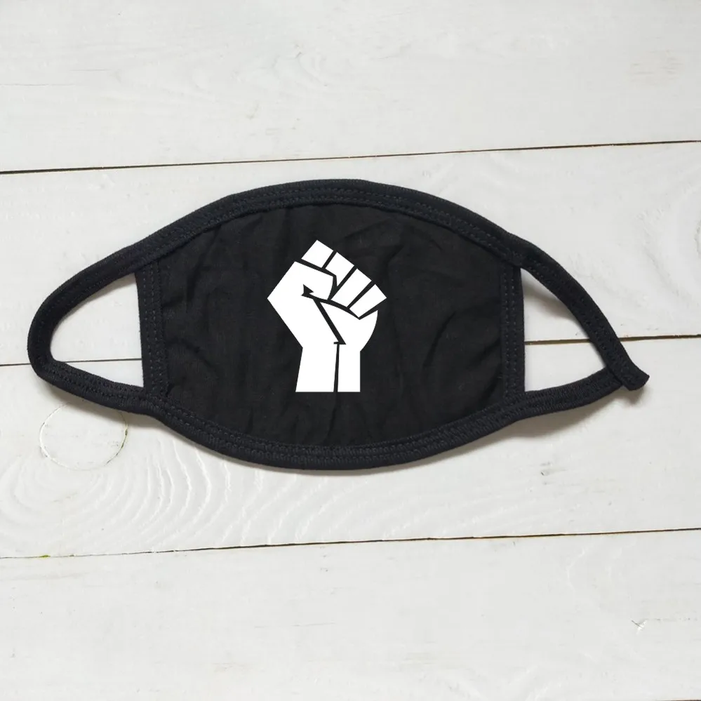 Power Fist Cotton Face Mask with soft cotton ear loops Washable and Reusable Black Lives Matter Face Mask