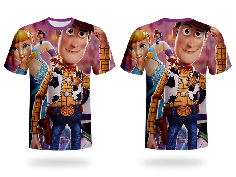 WHOSONG 3D Tshirt popular movie TOY STORY 4 funny cartoon children's clothing