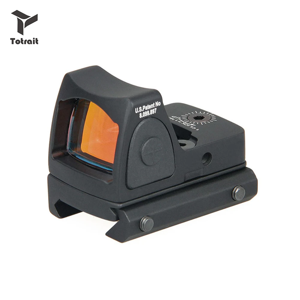 

TOtrait RMR Red Dot Sight Scope telescope Collimator Glock Reflex Sight Scope 20mm Weaver Rail for hunting black/Tan