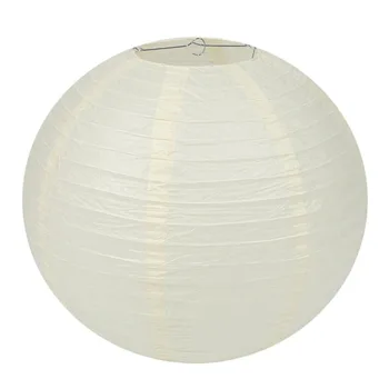 

1x Round Paper Lanterns Lamp Shade Wedding Decoration 18inch/45cm, Creamy-white