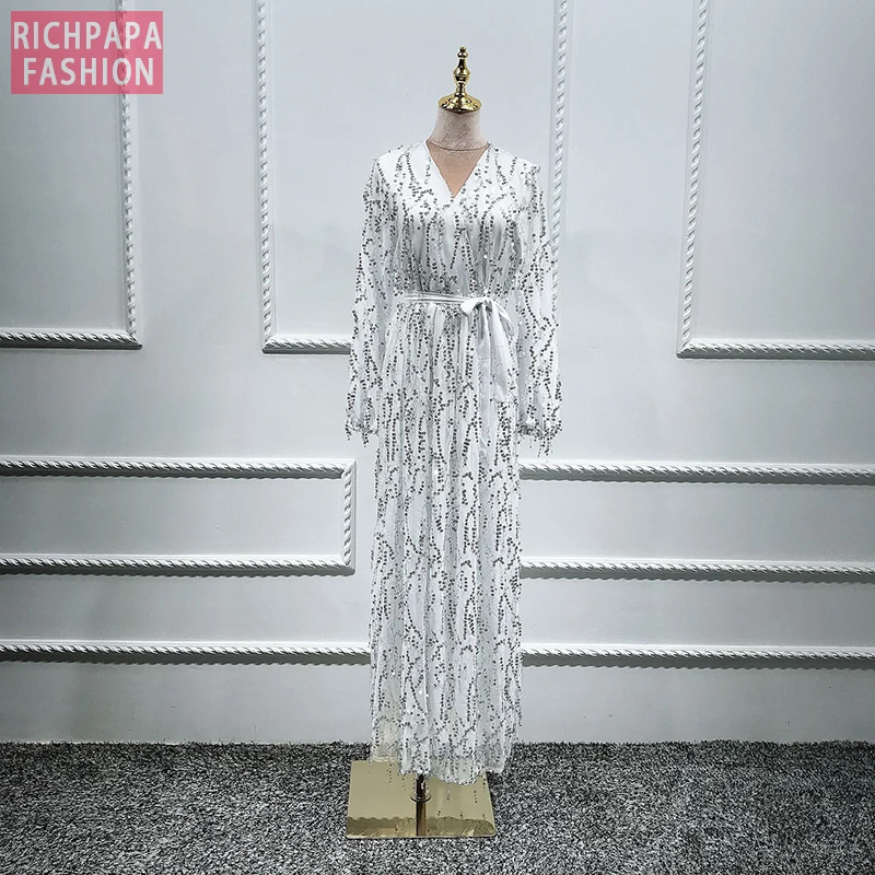 Абайя с блестками, турецкий исламский арабский хиджаб, мусульманское платье, кафтан, Дубай, кафтан, Марокко, Tesettur Elbise Robe Musulmane Longue Vestidos