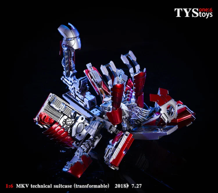 Новинка 1/6 Железный человек сцена аксессуары MK5 чемодан подвижный взрывоопасный трансформируемый техническая модель чемодана коллекция