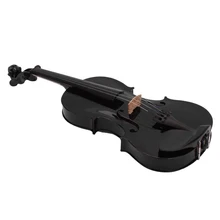 Шьет-4/4 полный Размеры черный акустическая скрипка Фидель с чехлом лук канифоль Mute наклейки