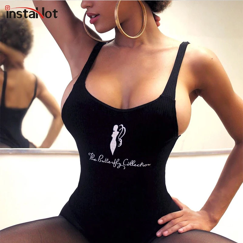 Боди InstaHot, с открытой спинкой, на бретельках, с принтом в виде букв, без рукавов, женские, вечерние, Клубные, облегающие, летние, уличная одежд... Боди InstaHot, с открытой спинкой, на бретельках, с принтом в виде букв, без рукавов, женские, вечерние, Клубные, облегающие, летние, уличная одежд...