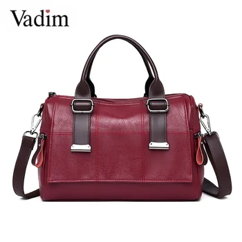 

Vadim Women Handbags Leather Casual Totes Bag Crossbody Ladies Shoulder Bags Female Messenger Bag Multifunction Bolsos Feminina