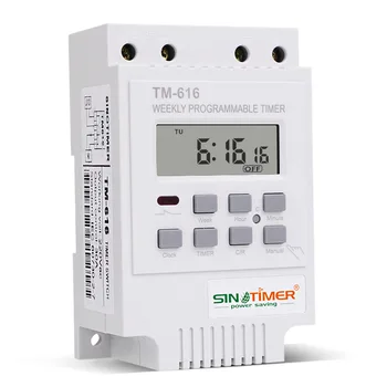 

ELEG-Sinotimer Programmable 7 Days 220V Street Light Time Control Switch Din Rail Mount Time Controller