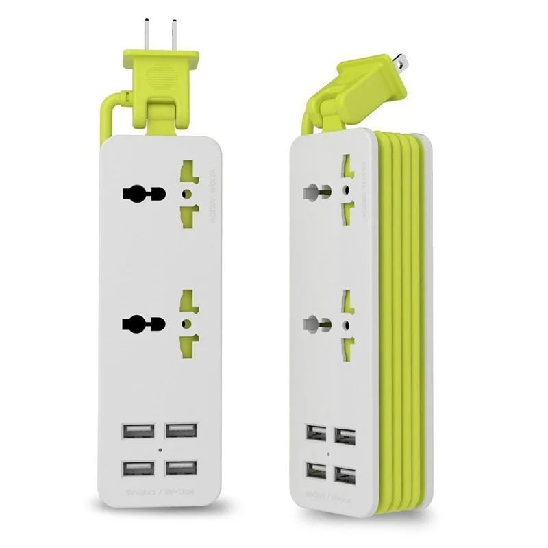 Расширение электрической розетки Портативный зарядки Порты переносной usb