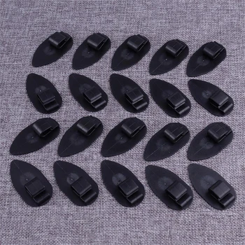 

New Universal 20pcs Black Floor Trunk Carpet Liner Mat Retainer Clip Sliding Mount Car Auto Interior Accesseories Plastic