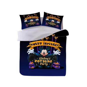 

The Nightmare Befor Christmas Bedding Set Mickey Minnie Duvet Cover Pillowcase Adult Children Gift Queen King Size Bed Set