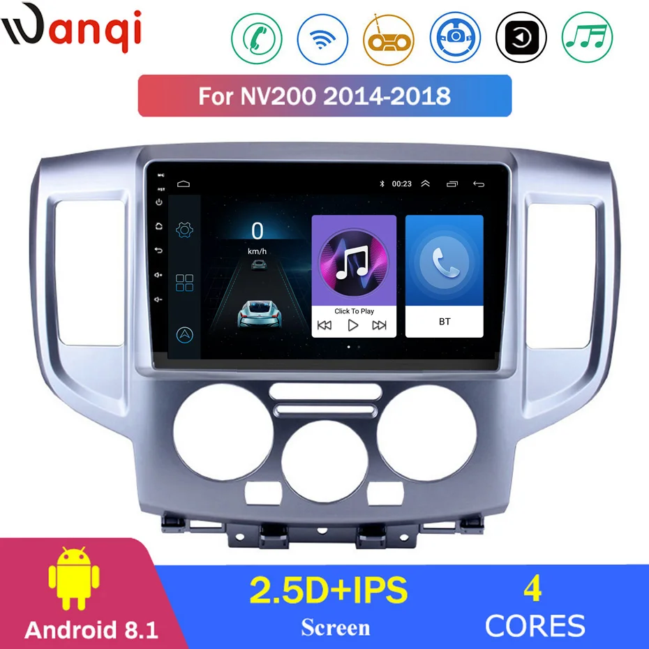 Для Nissan NV200 2014 2018 автомобильный Радио Мультимедиа Видео плеер навигация gps Android 8 1