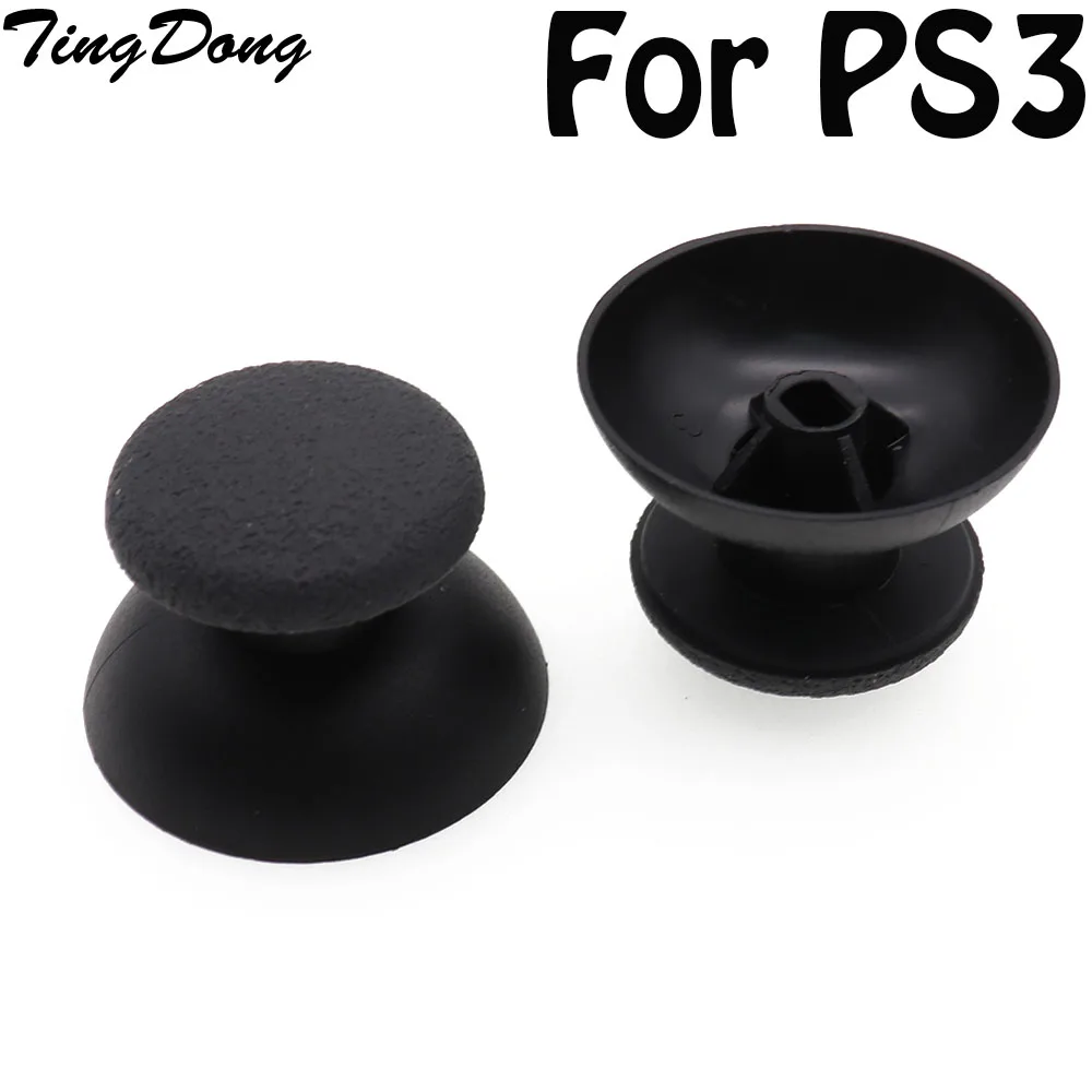 Agarres de 2 piezas de repuesto para mando analógico 3D, botones para Sony PlayStation Dualshock 3 PS3, piezas para reparar controlador