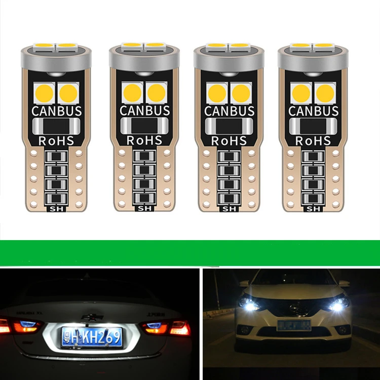 10x Canbus 194 светодиодный светильник лампы W5W T10 лампа автомобиля для Renault Safrane megane 2