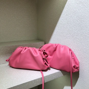 

Women Simple Dumplings Messenger Bag Designer Retro 2020 New Fashion Cloud Female Crossbody Shoulder Bag Tide Handbag Clutch Bag