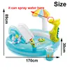 Summer Children's Water Slide Inflatables For Kids Backyard Water Park Children's Slide Fun Lawn Water Slides Pools For Outdoor 3