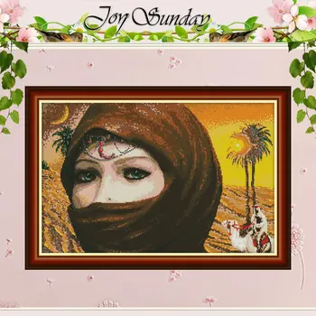 

Arab beauty painting counted 11CT 14CT Cross Stitch Set DIY wholesale Chinese Cross-stitch Kit Embroidery Needlework Home Decor