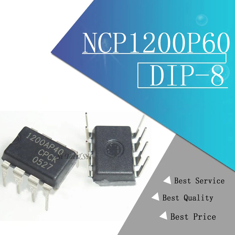 Encapsulación 10PCS NCP1200P60 DIP-8